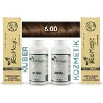 6.00 Koyu Kumral Biomagic Organik İçerikli Amonyaksız Kalıcı Saç Boyası (2 Boya 2 Oksidan)