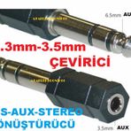 6.3 mm Dişi 3.5 mm Erkek Çevirici Adaptör