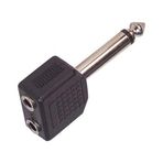 6.3 Mm Erkek 2x 3.5 Mm Dişi Çevirici 2x Stereo Dişi 6.3 Mm Erkek Jack Erkek Gitar Jack 2 Kulaklık Giriş