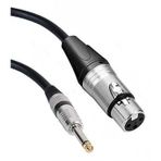 6.3 Mm Mono To Xlr Disi Mikrofon Kablosu 5 Metre