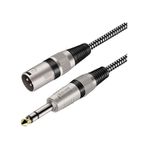 6.3 MM Trs Erkek- XLR Erkek Stereo Trs Kablo 3 M Kırmızı