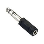 6.35 Mm Erkek To 3.5 Mm Dişi Jak Adaptörü - Büyük Jakı Küçük Jaka Çevirici Kulaklık Dönüştürücü