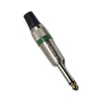 6.35mm Mono Jak Metal Kasa Altın Uçlu Profesyonel Gitar Amfi Hoparlör Ses Kablosu Tamir Konnektörü
