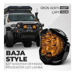 6.5" Baja Style Shooter Offroad Projektör Turuncu Led Lamba