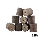 6-8 Saat Dayanıklı Süper Sazan Yemi - Delikli Küspe - Ayçiçek - Silindir - 1 Kg Paket
