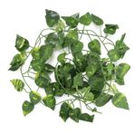 6.89ft Yapay Yapraklar Sürüngen Dekor Sürüngen Bitkileri İçin Asma Vines Leopar Gecko Terrarium Dekorasyon Muhafaza Terraryum Bitkileri Teraryum İçin (Tip 1)
