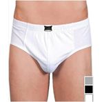 6 Adet 0109 Penye Kom %100 Pamuk Slip Erkek Külot Beyaz - - Komslip - Beyaz - 3