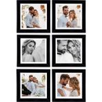6 Adet 20X20 Çerçeve - Mdf Çerçeve - Fotoğraf Çerçevesi - Kare Çerçeve - Siyah
