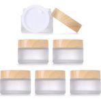 6 Adet 30 ml Kapaklı Cam Kavanoz, Yüksek Kaliteli, Nemlendirici Kap (Yurt Dışından) - Renkli