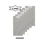 6 Adet 60X30cm Acik Kahverengi Desenli Yapiskanli Esnek Karavan Banyo Duvar Kaplama Paneli Shiny-2