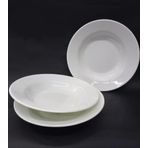 6 Adet Beyaz Melamin Çukur Yemek Tabağı 21x3cm Haşlama,kurufasulye Hesaplı Sulu Yemek Kabı Kaliteli