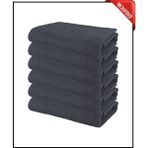 6 Adet Büyük Boy Mikrofiber 50 x 90 cm , Fitness Havlusu , Spor Havlusu , Boya Tutmaz Kuaför Havlusu - Gri