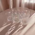6 Adet Cam Su Bardağı Kesme Model-300ML - 300 ml