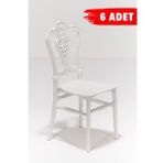 6 Adet Carisma Beyaz Sandalye / Balkon-bahçe-mutfak