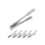 6 Adet Çelik 21 Cm. Buz ve Şeker Maşası MT129-6