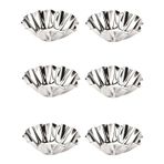 6 Adet Çiçek Model Mini Tart Kalıbı Ve Metal Kek Kapsülü Kek Kalıbı