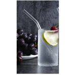 6 Adet Eğimli Şeffaf Cam Pipet, 6' lı pipet -20 cm