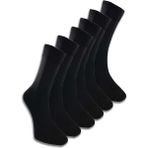 6 Adet Erkek Bambu Lastiği Sıkmayan Diyabetik Çorap - 40 - 45 - Siyah