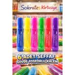 6 Adet Faber Şeffaf Gövde Fosforlu Kalem