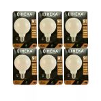(6 Adet) Heka 9W (67W) 3000K (Sarı Işık) E27 Duylu (Kalın Duy) Led Glop G95 Ampul