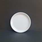 6 Adet Kırılmaz Melamin Düz Tatlı & Yemek Servis Tabağı 17 cm - Beyaz