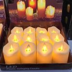 6 ADET LED IŞIKLI MUM TİTREK SALLANAN MUM IŞIKLI MUM LED MUM PİLLİ MUM LED LİGHT CANDLES IŞIKLI YILBAŞI MUMLARI