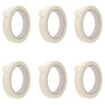 6 Adet Maskeleme Bandı Boya Bandı 18mm X 25 Metre Kağıt Bant