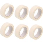 6 Adet Maskeleme Bandı Boya Bandı 24mm X 25m Kağıt Bant