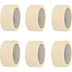 6 Adet Maskeleme Bandı Boya Bandı 48mm X 25m Kağıt Bant