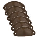 6 adet midye kulp mobilya kulpları antika kapı kolu vintage metal dolap düğmesi yarım daire düğmeler dolap çekmece eczacı dolabı için, yıllık komodinler çekme kolları, 81 x 35 mm (11)