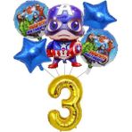 6 Adet Numarası 1 Süper Kahraman Parti Dekorasyon Avengers Tema Karikatür Sofra Kağıt Bardak Tabak Peçeteler Çocuklar Parti Doğum Günü Dekor Malzemeleri Şekeri (Yurt Dışından) - Party DIY Decorations