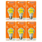 (6 Adet) Osaka 12Volt 10W (75W) Beyaz Işık (6500K) E27 Duylu (Kalın Duy) Led Ampul