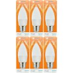 (6 Adet) Osaka 7W (50W) 6500K (Beyaz Işık) E27 Duylu (Kalın Duy) Mum Led Ampul