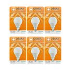 (6 Adet) Osaka 7W (50W) Beyaz Işık E14 Duylu (İnce Duy) Led Mini Ampul
