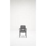 6 Adet Rattan Lüx Antrasit Sandalye / Balkon-Bahçe-Teras Antrasit