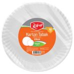 6 Adet Roll-Up Party Dreams Karton Tabak Beyaz 10'lu 22 cm