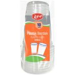 6 Adet Roll-Up Plastik Bardak 330 cc 10'lu