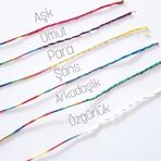 6 Adet Şans Bilekliği (aşk-şans-arkadaşlık-para-umut-özürlük) Birer Adet