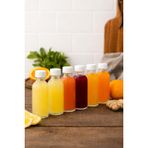 6 Adet Şeffaf Cam Shot Şişesi Sızdırmaz Beyaz Plastik Kapaklı Kolonya Koku Süs Çok Amaçlı Şişe 100ml