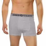 6 Adet Seher 060 Likralı Erkek Boxer Külot Gri S