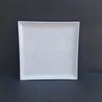 6 Adet Standart Kare Melamin Tatlı & Yemek Servis Tabağı 30 cm - Beyaz