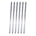 6 adet Tavuk Kanat Kebap Şişi 60x7cm Barbekü Mangal Şiş Set Metal üzeri Paslanmaz Galveniz Kaplı