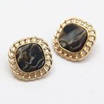 6 adet Vintage Mürekkep Desen Altın Metal Düğmeler Giyim Kazak Hırka Dekoratif Dikiş El Yapımı Aksesuarlar (Color : Brown, Size : 18mm 6pcs)