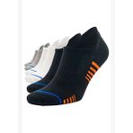 6 Çift Çizgili Sneaker Siyah Beyaz Gri Kadın Erkek Pamuklu Spor Çorap