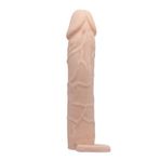 6 Cm Dolgulu Realistik Uzatmalı Penis Kılıfı Dildo Ten Rengi Penis - B1214
