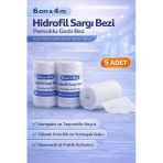 6 Cm X 4 M Hidrofil Sargı Bezi Pamuklu Gazlı Bez Kısa Metraj Sarım Bezi 5 Adet
