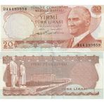 6. Emisyon 20 Türk Lirası, Çt/ççt (D Seri ) Eski Kağıt Para (1ADET Gönderilcektir)
