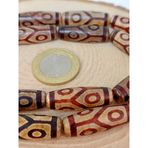 6 Göz Tibet Akik Taşı Silindir Kesim 10x30mm/adet (45794-1)