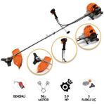 6 Hp Benzinli Yan Tipi Tırpan 62 cc Motor Bahçe Ot Biçme Temizleme