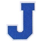 6 Inç Varsity Mektup Yamalar Mavi Büyük Demir on Mektuplar Şönil Mektup Yamalar Giysiler/Letterman Ceketler/Hoodies/Gömlek/Kot J